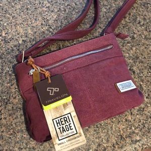 Anti-Theft Crossbody- wine color